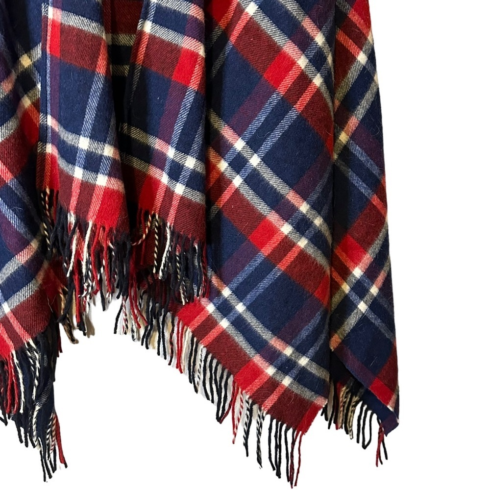 Brooks Brothers Red Fleece 100% Wool Wrap Cape Cardigan Made‎ in England - Picture 4 of 13